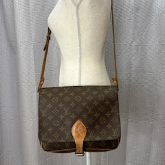 Authentic Louis Vuitton Monogram Cartouchiere GM Shoulder Bag - Picture 1 of 9